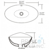 BV105 VITREOUS CHINA ABOVE COUNTER PORCELAIN OVAL VESSEL BATHROOM SINK - Image 5